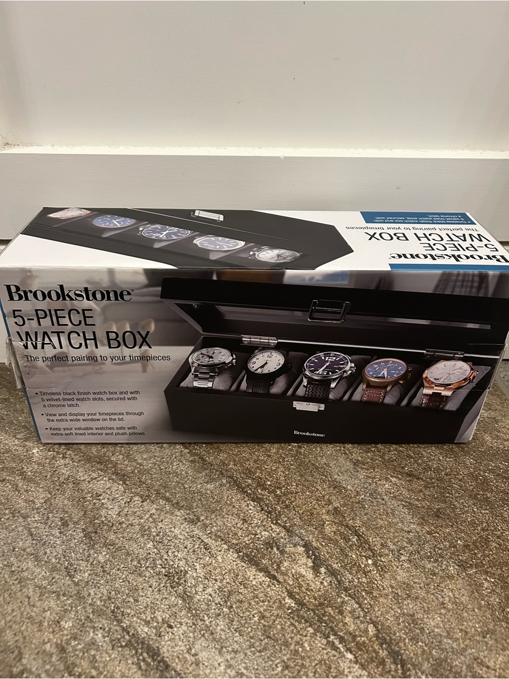 Brookstone 5-Piece Watch Box